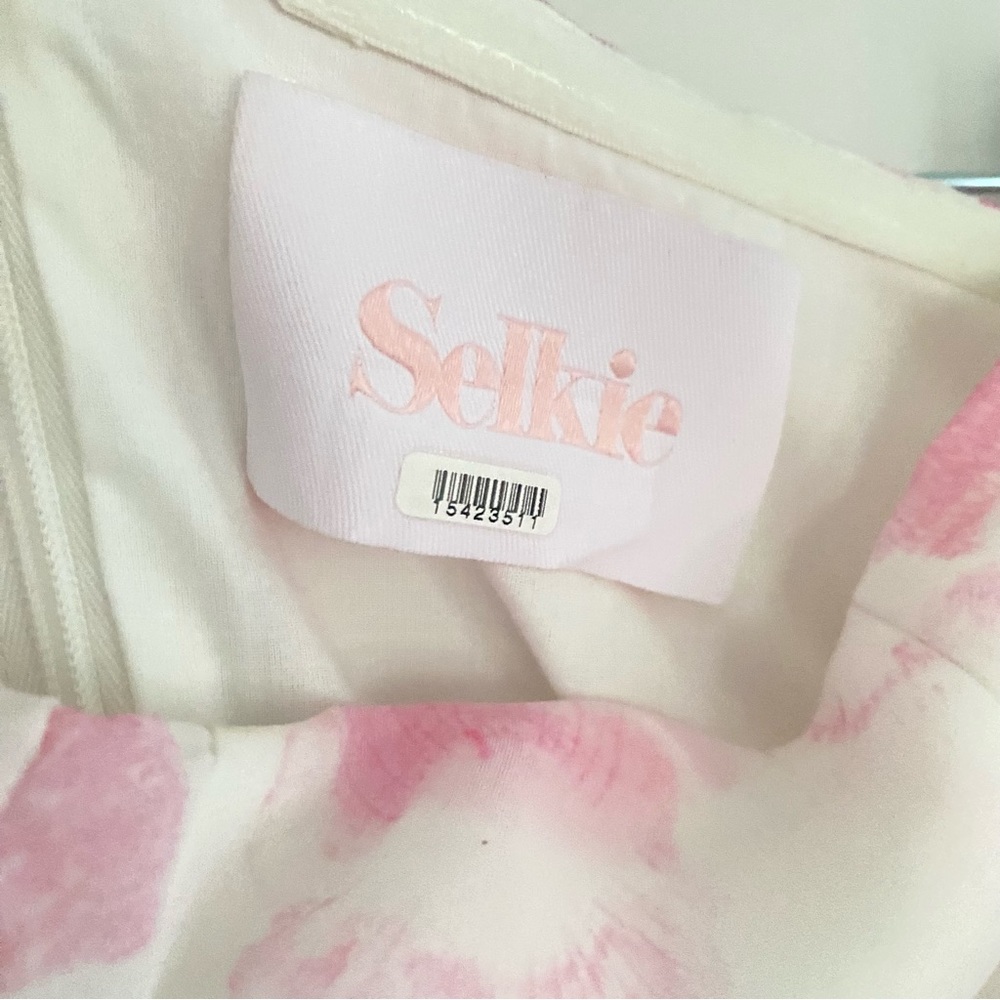 Selkie Pink and White Mini Dress - Picture 6 of 8